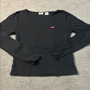 Levi's Women's Black Long Sleeve Tee